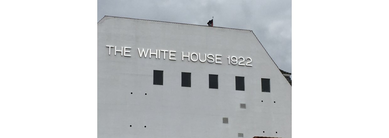 Facadebogstaver i blankpoleret rustfrit stål<br>